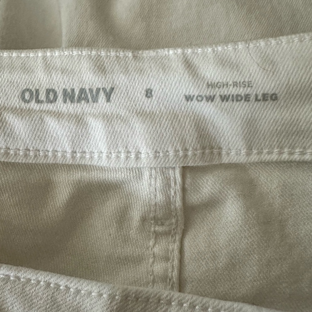 Old Navy Women's High Rise Jeans - Cream - Picture 3 of 6